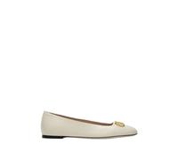 Valentino Garavani - Ballerines VLogo Signature en Nappa - Femme - Chaussures - Blanc - Taille: 36 EU