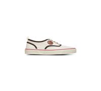 Valentino Garavani - Baskets à lacets en toile avec détail Vlogo - Homme - Chaussures - Blanc - Taille: 42 EU