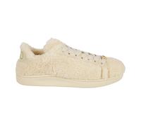 Valentino Garavani - Baskets basses effet peau lainée - Femme - Chaussures - Beige - Taille: 41 EU
