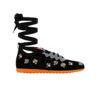 Valentino Garavani - Baskets Brodées avec Liens Enroulés - Femme - Chaussures - Noir - Taille: 37 EU