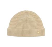 Valentino Garavani - Beige Cashmere VLogo Cap - Homme - Accessoires - Beige - Taille: ONE Size