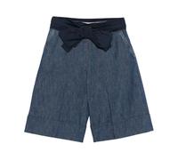 Valentino Garavani - Bermuda en jean avec surdimensionné - Femme - Shorts - Bleu - Taille: 34 FR
