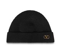 Valentino Garavani - Bonnet en cachemire VLogo Signature - Homme - Accessoires - Noir - Taille: ONE Size