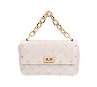 Valentino Garavani - Borsa a spalla Rockstud Spike - Femme - Sacs - Blanc - Taille: ONE Size