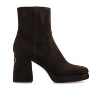 Valentino Garavani - Bottines Fawcette 90 en Daim à Plateforme - Femme - Chaussures - Brun - Taille: 37 1/2 EU