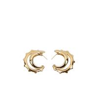 Valentino Garavani - Boucles d'Oreilles Clou en Or avec Fermoir Crochet - Femme - Accessoires - Jaune - Taille: ONE Size