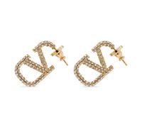 Valentino Garavani - Boucles d'oreilles VLogo Signature - Femme - Accessoires - Jaune - Taille: ONE Size