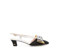 Valentino Garavani - Bowow Slingback Pump - Femme - Chaussures - Noir - Taille: 39 EU