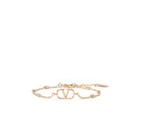 Valentino Garavani - Bracelet Bijoux Doré avec Fermeture Vlogo - Femme - Accessoires - Jaune - Taille: ONE Size