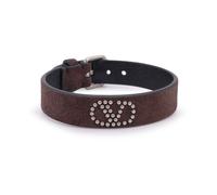 Valentino Garavani - Bracelet en cuir - Homme - Accessoires - Brun - Taille: ONE Size