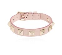 Valentino Garavani - Bracelet en cuir Rockstud - Femme - Accessoires - Rose - Taille: ONE Size