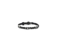 Valentino Garavani - Bracelet Ovalette en cuir - Homme - Accessoires - Noir - Taille: ONE Size