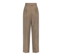 Valentino Garavani - British Mohair Pantalons - Femme - Pantalons - Beige - Taille: 40 FR