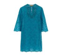 Valentino Garavani - Broderie Anglaise Ties Mini Dress - Femme - Robes - Bleu - Taille: 38 FR