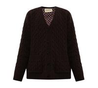 Valentino Garavani - Cardigan en laine avec poches - Homme - Pulls - Brun - Taille: L