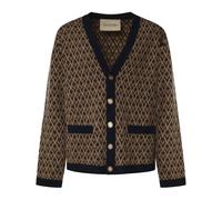 Valentino Garavani - Cardigan Toile Iconographe - Homme - Pulls - Brun - Taille: XL