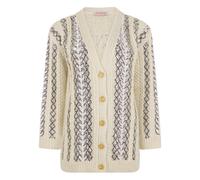 Valentino Garavani - Cardigans - Femme - Pulls - Beige - Taille: 36 FR