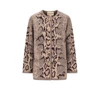 Valentino Garavani - Cashmere Animal Print Cardigan - Femme - Pulls - Multicolore - Taille: 38 FR