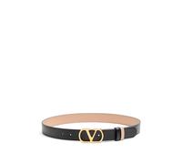 Valentino Garavani - Ceinture Boucle Nero/Rose Sable - Femme - Accessoires - Noir - Taille: 75 CM