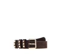 Valentino Garavani - Ceinture Rockstud en Daim - Femme - Accessoires - Brun - Taille: 75 CM