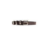 Valentino Garavani - Ceinture Rockstud en Daim - Femme - Accessoires - Brun - Taille: 80 CM