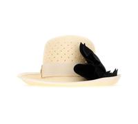 Valentino Garavani - Chapeau de paille VLogo Signature - unisex - Accessoires - Beige - Taille: 58 CM