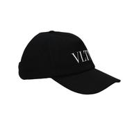 Valentino Garavani - Chapeau en Coton Noir avec Logo et Boucle - Homme - Accessoires - Noir - Taille: ONE Size