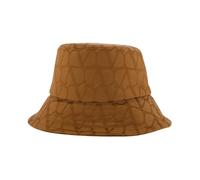 Valentino Garavani - Chapeau Seau Marron à Imprimé Iconographe - Femme - Accessoires - Brun - Taille: 58 CM