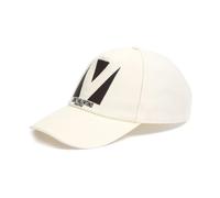 Valentino Garavani - Chapeaux Blancs avec Logo Brodé - Homme - Accessoires - Blanc - Taille: 58 CM
