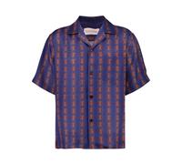 Valentino Garavani - Chemise Bowling en Lin avec Imprimé Voyage Imaginaire - Homme - Chemises - Bleu - Taille: L