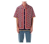 Valentino Garavani - Chemise de Bowling à Imprimé Graphique - Homme - Chemises - Rouge - Taille: S