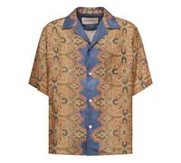 Valentino Garavani - Chemise de Bowling en Lin Voyage Imaginaire - Homme - Chemises - Multicolore - Taille: S