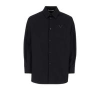 Valentino Garavani - Chemise en coton stretch - Homme - Chemises - Bleu - Taille: M