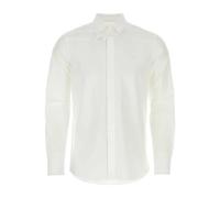 Valentino Garavani, Homme, Chemises, Blanc, Taille: M Chemise en popeline avec patch fleur
