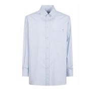 Valentino Garavani - Chemise VGold en Coton Oxford - Homme - Chemises - Bleu - Taille: L