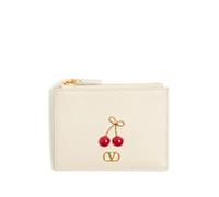 Valentino Garavani - Cherryfic Cardholder - Femme - Accessoires - Beige - Taille: ONE Size