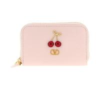 Valentino Garavani - Cherryfic Mini Portefeuille Zippé - Femme - Accessoires - Rose - Taille: ONE Size