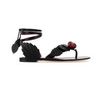 Valentino Garavani - Cherryfic Thong Sandales - Femme - Chaussures - Noir - Taille: 40 EU