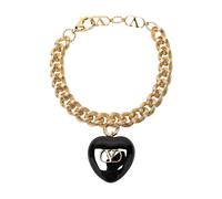 Valentino Garavani - Coeur Royal Chain Bracelet - Femme - Accessoires - Jaune - Taille: S