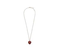 Valentino Garavani - Collier pendentif VLogo Cœur - Femme - Accessoires - Brun - Taille: ONE Size
