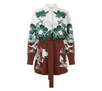Valentino Garavani - Combinaison florale à manches longues - Femme - Combinaisons et Ensembles - Multicolore - Taille: 38 FR