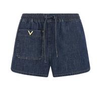 Valentino Garavani - VGold Denim Shorts - Femme - Shorts - Bleu - Taille: 38 FR