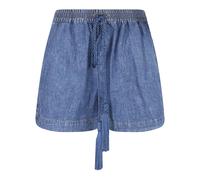 Valentino Garavani - Denim Chambray Shorts - Femme - Shorts - Bleu - Taille: 40 FR