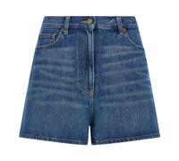 Valentino Garavani - Denim Shorts with V Gold - Femme - Shorts - Bleu - Taille: W25