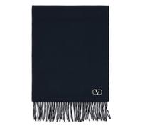 Valentino Garavani - Écharpe d'hiver à franges - unisex - Accessoires - Bleu - Taille: ONE Size
