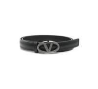 Valentino Garavani - Élégante Ceinture en Cuir au Design Unique - Femme - Accessoires - Noir - Taille: 80 CM