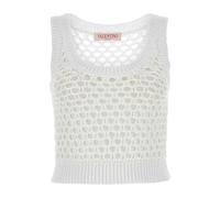 Valentino Garavani - Escape Crop-top - Femme - Tops - Blanc - Taille: 36 FR