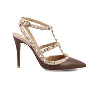 Valentino Garavani - Escarpin à bride Rockstud - Femme - Chaussures - Brun - Taille: 41 EU