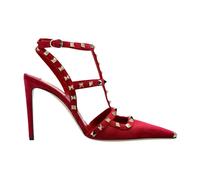 Valentino Garavani - Escarpins en Daim - Femme - Chaussures - Rouge - Taille: 37 1/2 EU