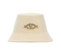 Valentino Garavani - Felt Bucket Hat - Femme - Accessoires - Blanc - Taille: 57 CM